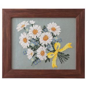 COSMO 刺しゅうキット 小さな花のフレーム わすれな草 | クロス