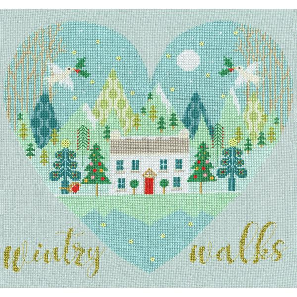 輸入刺繍キット Bothy Threads XHY5 Wintry Walks 冬の散歩 | ボシー...