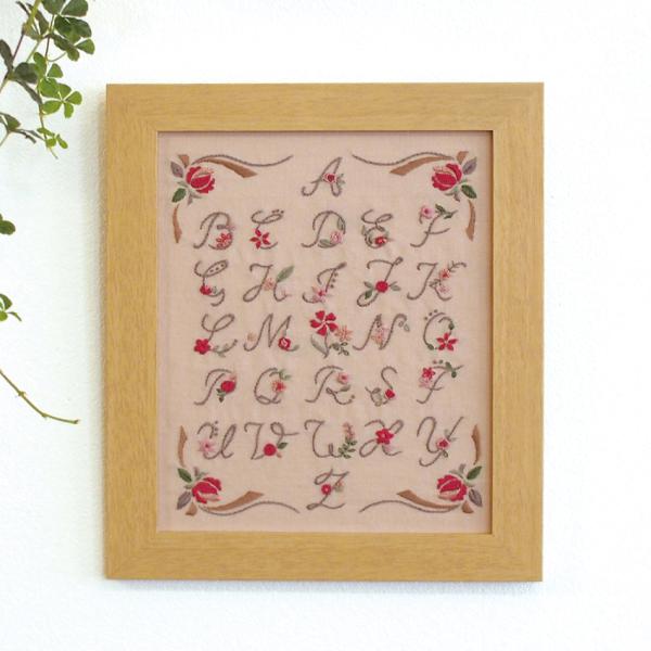 オリムパス GARDEN PARTY フランス刺しゅうキット レベル3 アルファベットサンプラー 2...