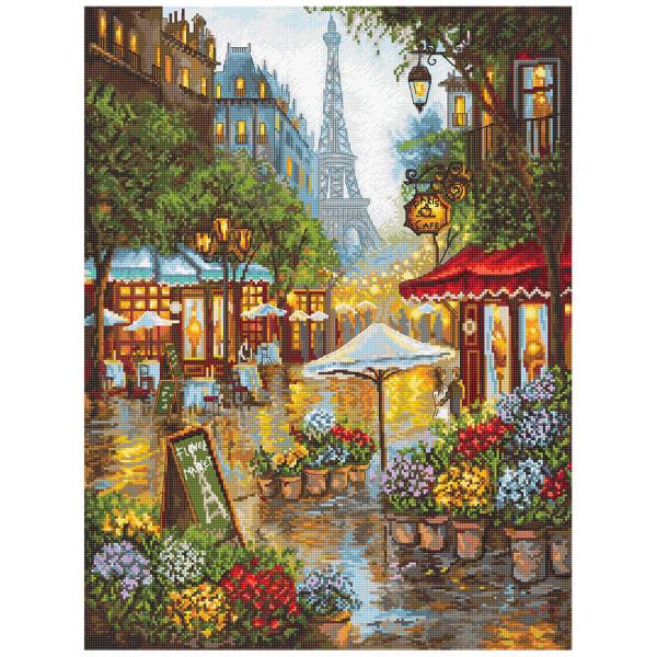 刺繍 LETISTITCH L8038 Spring flowers, Paris 春の花、パリ ／...