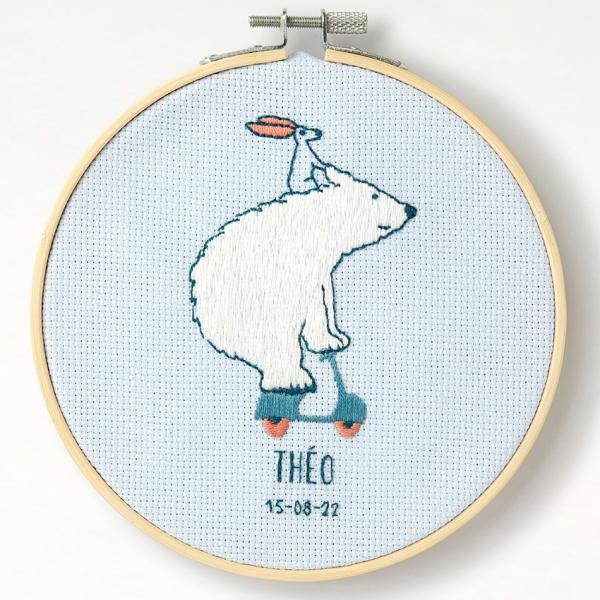 DMC Gift of Stitch TB182 白くまスクーター フリーステッチキット | マジッ...