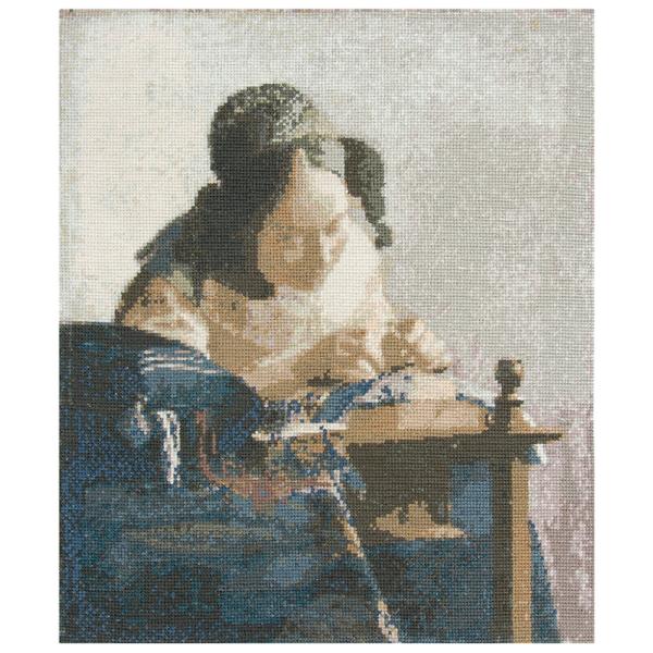 DMC×ルーブル美術館コレクション BK1971/81 フェルメール「レースを編む女」 クロスステッ...