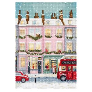 刺繍 刺しゅう 輸入キット LETISTITCH London Winter Charm L9983｜ 刺しゅうキット クロスステッチ