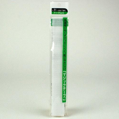 生地 マジックテープ・面ファスナー フリーマジック 2.5×30ｃｍ 白 縫製用｜ソーイング 手作り...