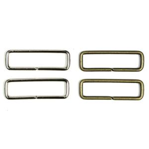 角カン 30mm 径2mm 2個入 ソーイング 副資材 かん 四角 長方形 真鍮 バッグパーツ トーカイ