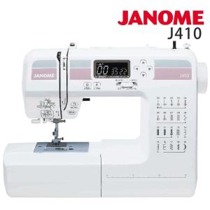 ミシン 本体 ジャノメ コンピューターミシン J410 | 初心者 初めて 簡単 かんたん JANOME 自動糸調子 コンパクト シンプル｜shugale1