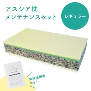 アスシア枕 (レギュラー)メンテナンスセット｜姿勢 姿勢改善 山田朱織 肩こり 快眠 敬老の日 整形外科 寝返り handicrafts-sleep