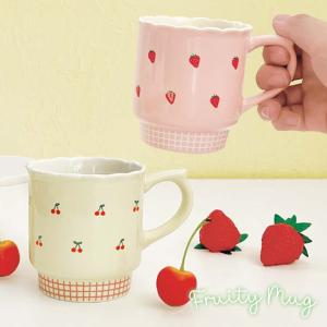 フルーティーマグ │マグカップ カップ かわいい 電子レンジ対応 フルーツ