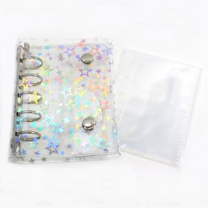 キラキラシール手帳 サイズM5 シート10枚付 | 推し活グッズ シール帳 バインダー 透明 マシュマロシール 台紙 リフィル10枚付