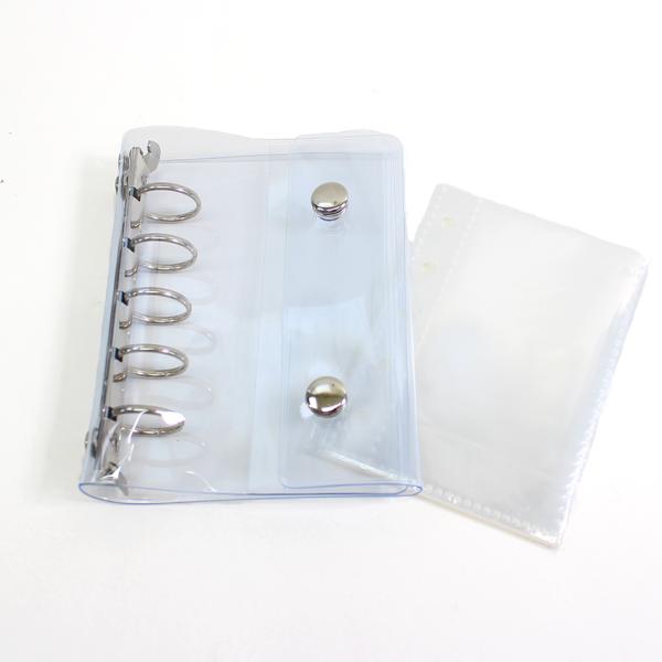 シール手帳 サイズM5 シート10枚付 | 推し活グッズ シール帳 バインダー 透明 マシュマロシー...