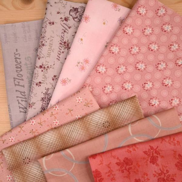 c-18 カットクロス ピンク系 福袋 (34cm×30cm) 8枚セット 布 生地 カットクロスセ...