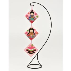 春祭り♡お花いっぱいのタペストリーハンドメイド手作り古布帯地お祝に（黒大）粗品付 手作りキット ミニタペストリー お雛さま 24012 N-33 手芸のハグルマ