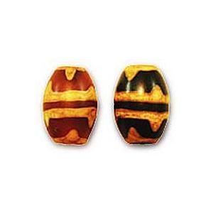 ヘンプ・アクセサリーパーツチベット天珠・虎牙天珠（心身強靭
