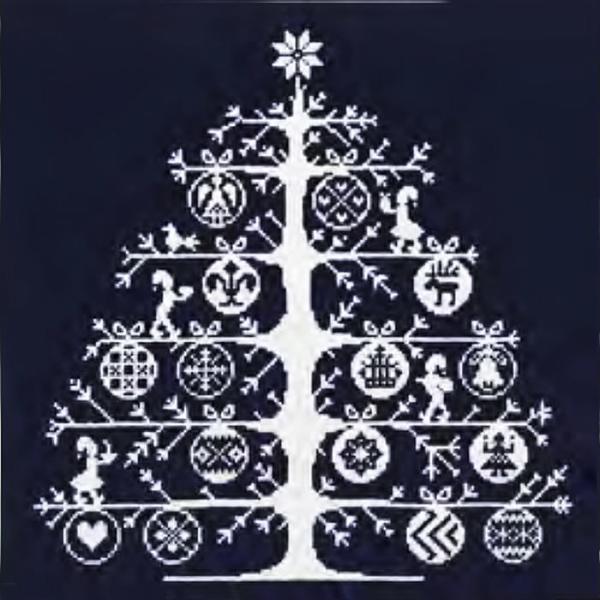 送料無料 DMC刺繍キット （刺しゅう）クロスステッチ クリスマスツリー アルネ&amp;カルロス（ネービー...