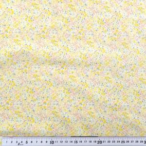 特価パッチワーク 生地（布）小花柄　イエロー 10ｃｍ￥58　(30ｃｍ（3）よりカットいたします。)