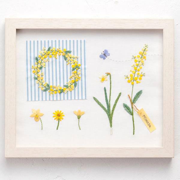 刺繍作成キット ルシアン　刺繍キット 青木和子 カラーコレクション イエロー