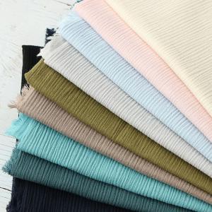 マスク生地 夏用 涼しい 高島ちぢみ　無地　110cm巾　（10ｃｍ　￥110　50ｃｍ（5）より　カットいたします。）