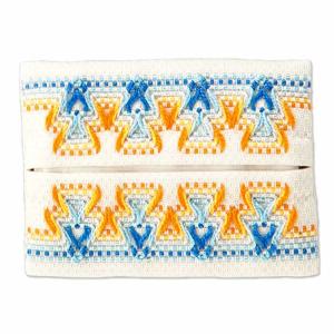 スウェーデン刺繍　キット ティッシュケース（ソーダ）｜shugeiya