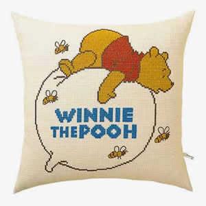 オリムパス クロスステッチ 刺繍キット(刺しゅう）風船にのるプー（ディズニー）