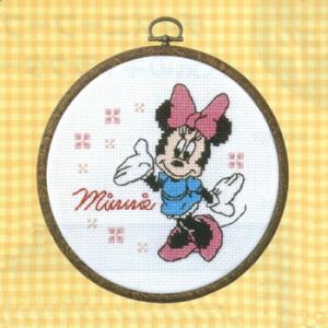 オリムパス クロスステッチ 刺繍キット(刺しゅうキット）ミニーマウス フープ付（ディズニー）