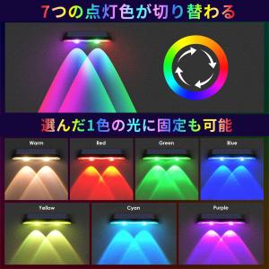 ソーラーライト 2個セット フェンスライト カ...の詳細画像2