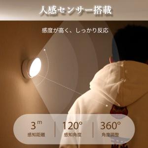 人感センサーライト 360度角度調整 室内 玄...の詳細画像2