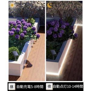 テープライト ソーラー充電 LED 5m 30...の詳細画像2
