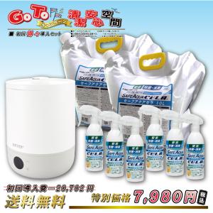 キャンペーン 送料無料 弱酸性 次亜塩素酸水 セーフアクア10L×2個 +300ml6+・上部給水式...