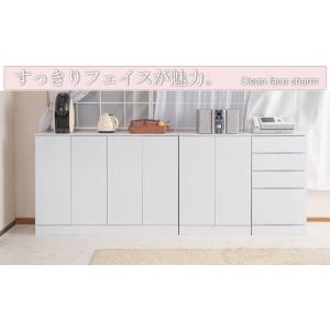 キャビネット おしゃれ 収納 食器棚 白家具 ...の詳細画像2