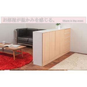 キャビネット おしゃれ 収納 食器棚 白家具 ...の詳細画像3
