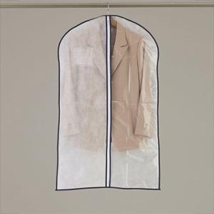 洋服カバー センターファスナーカバー半身透明 S 12枚入※12枚1パックの簡易包装です