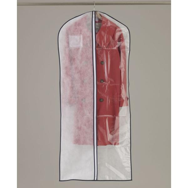 洋服カバー センターファスナーカバー半身透明 L 8枚入　※8枚1パックの簡易包装です【洋服カバー ...