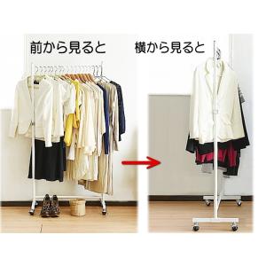 幅135〜230cm】【頑丈/耐荷重115Kg】ツッパリ クローゼット ハンガー