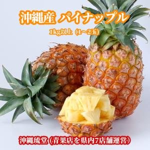 沖縄県産パイナップル(パインアップル) 1kg以上(1〜2玉)