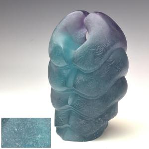 ルネ ラリック LALIQUE 「バッカスの巫女」 花瓶 高さ24cm ガラス工芸