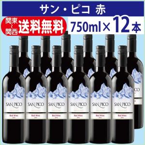 赤ワイン 送料無料(関東〜関西) チリワイン サン・ピコ 赤 750ｍｌ 1ケース（12本入り）