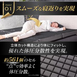 三つ折りマットレス 腰サポート 腰部強化 GO...の詳細画像5