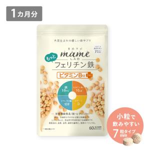 フェリチン鉄サプリ 鉄分サプリ まめラボもっと ビタミン12 フェリチン鉄 60粒 2袋セット 2ヵ月分 鉄分補給 鉄剤 鉄分 サプリ サプリメント 貧血 鉄 フェリチン｜shuterlife