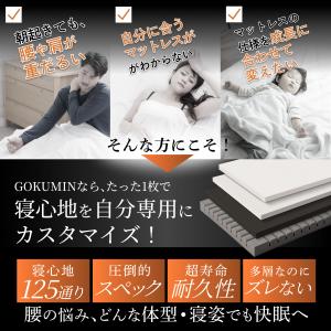 三つ折り マットレス シングル GOKUMIN...の詳細画像4
