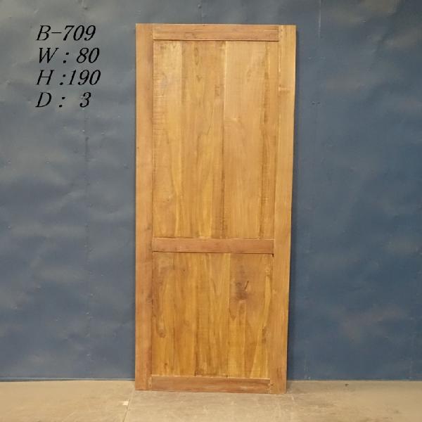 B-709■W80×H190 アンティーク木製ドア 片開き チーク材 リノベーション 古い洋館の扉 ...