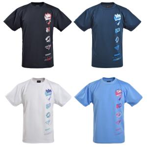 バドミントンTシャツ（白） ボックスロゴデザイン : ぜっけん堂