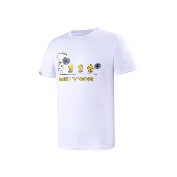 Tシャツ 限定 ビクター VICTOR バドミントン スヌーピー PEANUTSコラボ