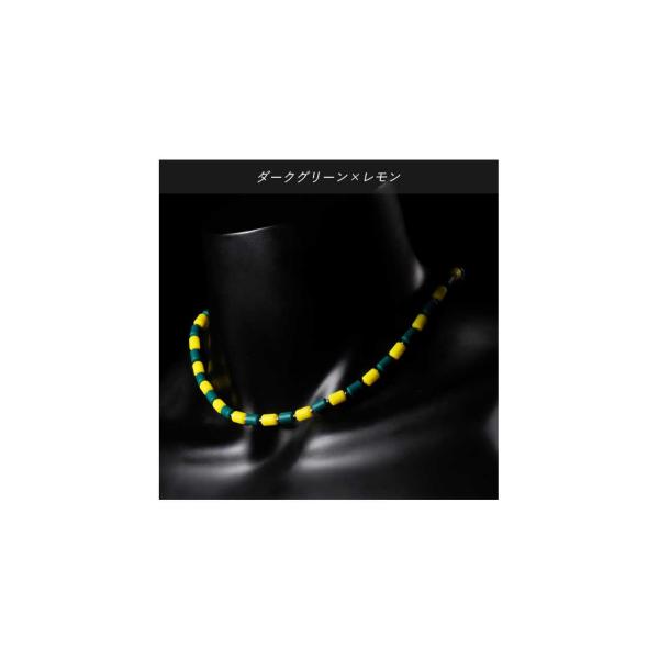 クリオ ネックレス CHRIO インパルスネックレス シルバー カラー S43cm ダークグリーン×...