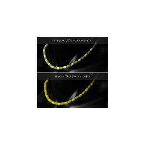 クリオ ネックレス CHRIO インパルスネックレス シルバー カラー M50cm キャンパスグリーン×ホワイト キャンパスグリーン×レモン