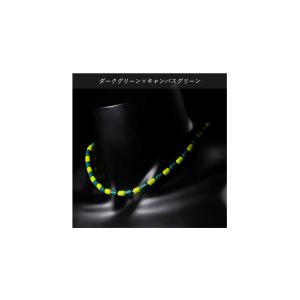 クリオ ネックレス CHRIO インパルスネックレス シルバー カラー M50cm ダークグリーン×キャンパスグリーン