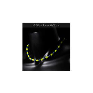 クリオ ネックレス CHRIO インパルスネックレス シルバー カラー M50cm ネイビー×キャンパスグリーン