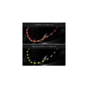 クリオ ネックレス CHRIO インパルスネックレス シルバー カラー M50cm バイオレット×オレンジ キャンパスグリーン×ブラック