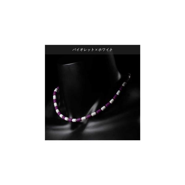 クリオ ネックレス CHRIO インパルスネックレス シルバー カラー S43cm バイオレット×ホ...