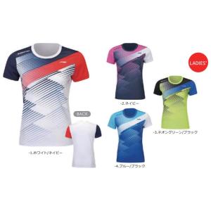 リーニン バドミントン ウェア LI-NING レディース ゲームシャツ AAYS076 2023年カタログ商品