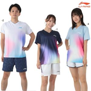 リーニン バドミントン ウェア LI-NING UNI ゲームシャツ AAYV265 2026年カタログ商品｜シャトルスタジオ Yahoo!店